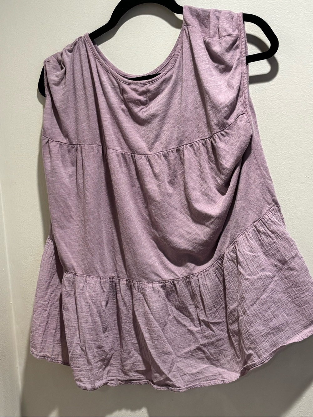 Velvet Lavender Tiered Sleeveless Tank